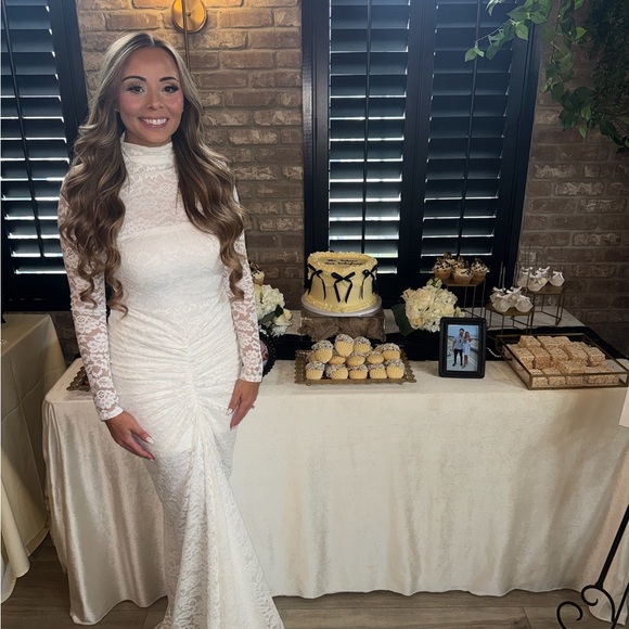 long sleeve elegant prom dresses Beaded Long Sleeve Formal Dresses A-Line Prom Dress 21625 Champagne / US14 main image 1